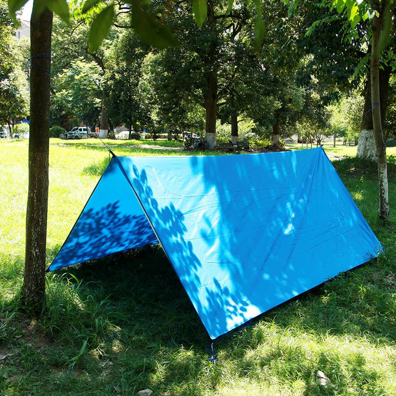 Cheap Goat Tents 1Sets Outdoor Cloth Sunshade Tent Equipments Waterproof Sun Protection Beach Awning Canopy Moisture proof Mat Tents 